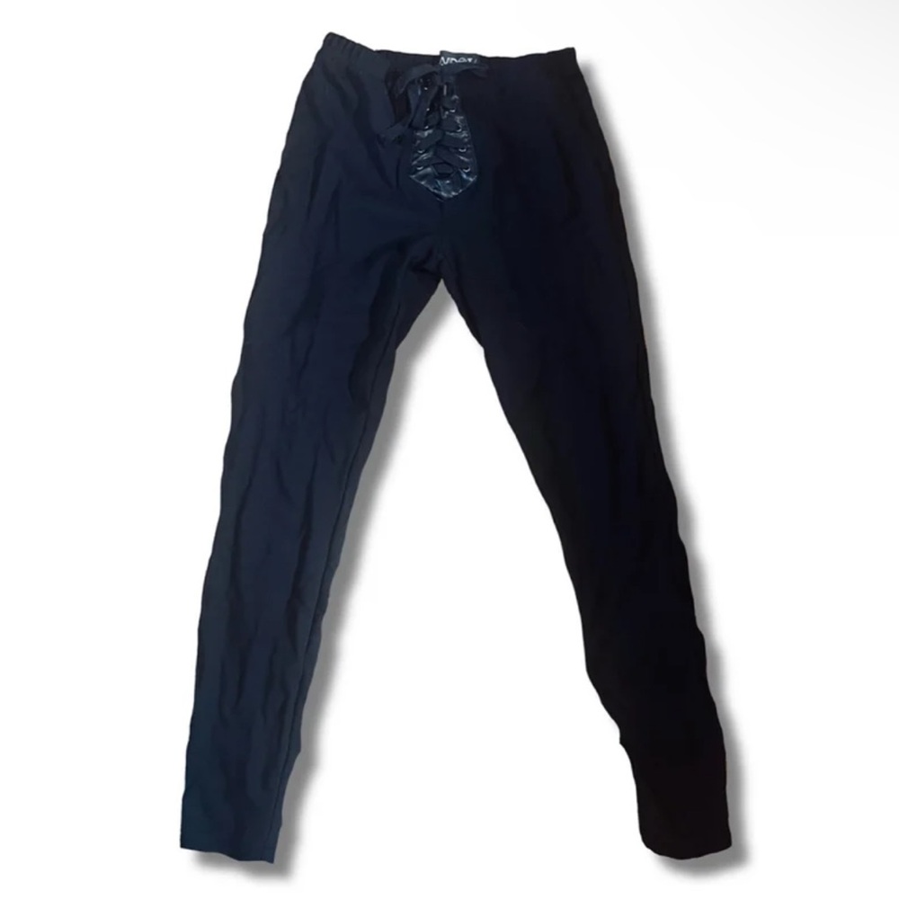 Dolls Kill Widow Lace-up Pants / Leggings